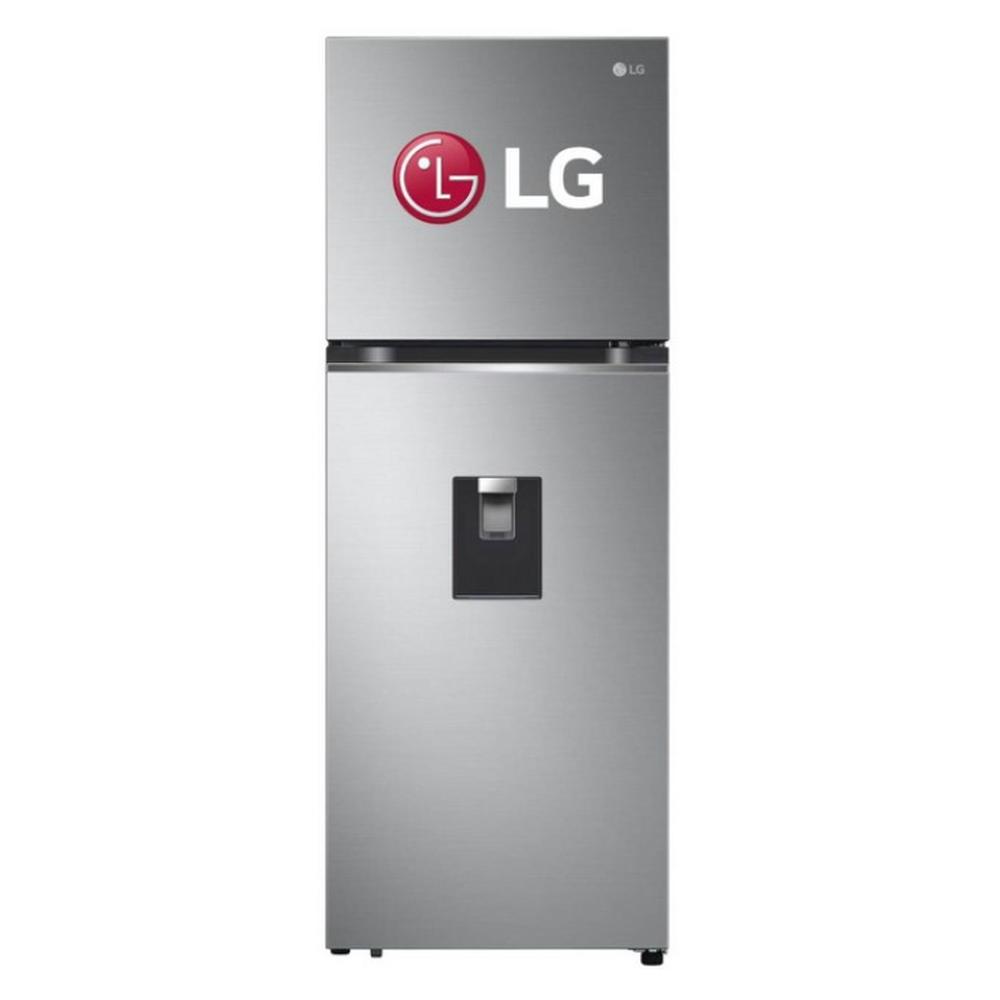 REFRIGERADORA LG GT31WPP 314L DOOR COOLING TOP MOUNT PLATEADO CON DISPENSER