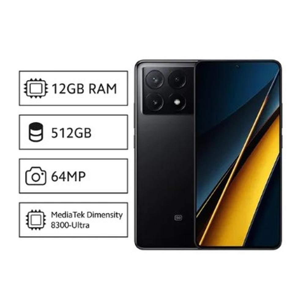 CELULAR XIAOMI POCO X6 PRO 5G 6.67" 12GB 512GB NEGRO (X-PX6P)