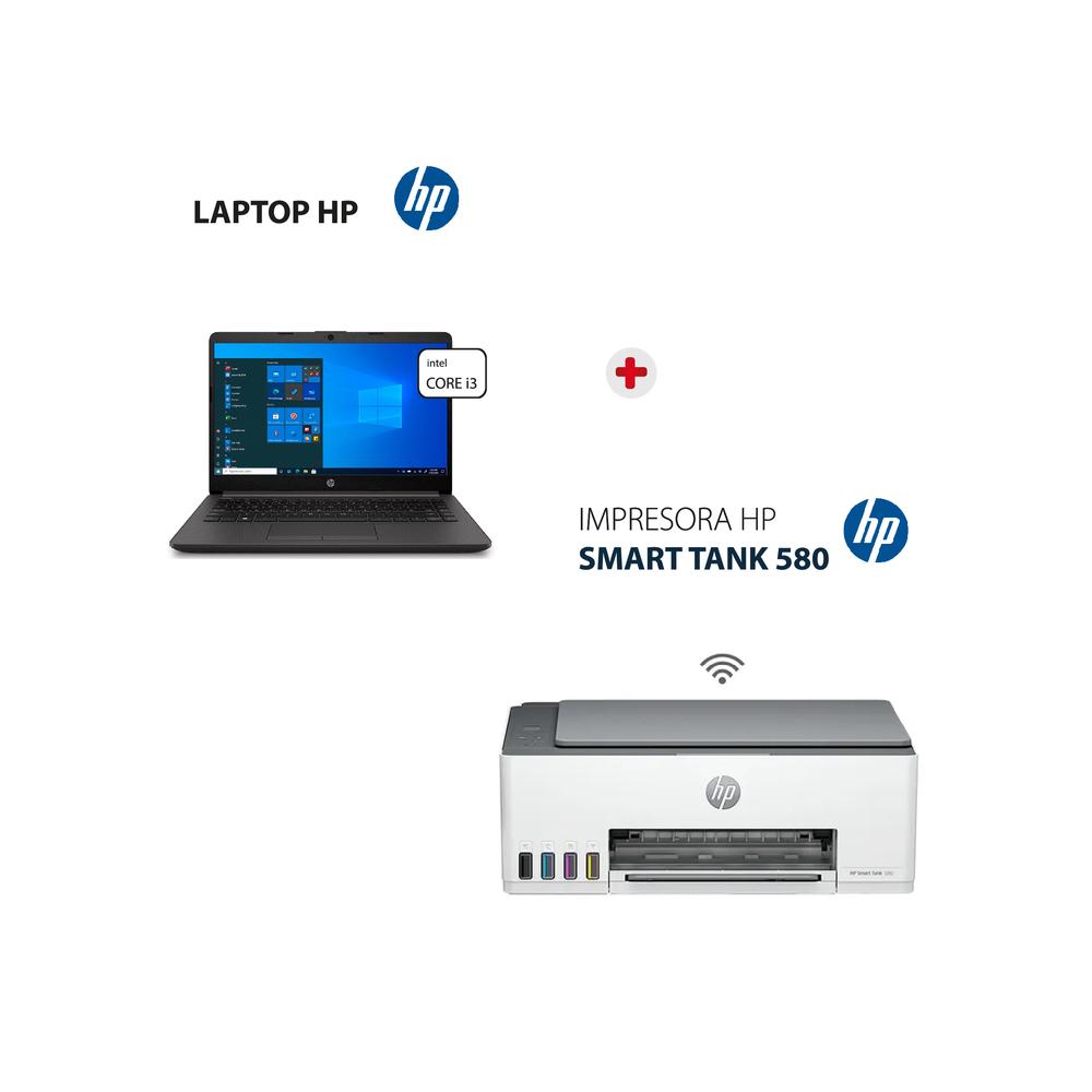 LAPTOP HP I3 + IMPRESORA HP SMART TANK 580