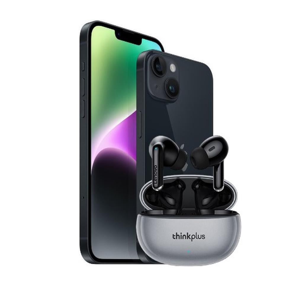 CELULAR APPLE IPHONE 14 C/CHIP 128GB 6GB + AURICULAR LENOVO THINKPLUS XT88 (COMBO)