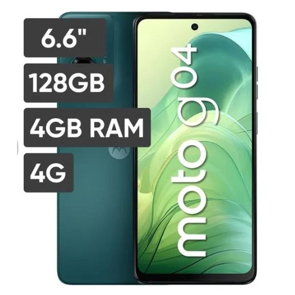 CELULAR MOTOROLA MOTO G04 6.6" 4GB 128GB VERDE AURORA (M-G04V)