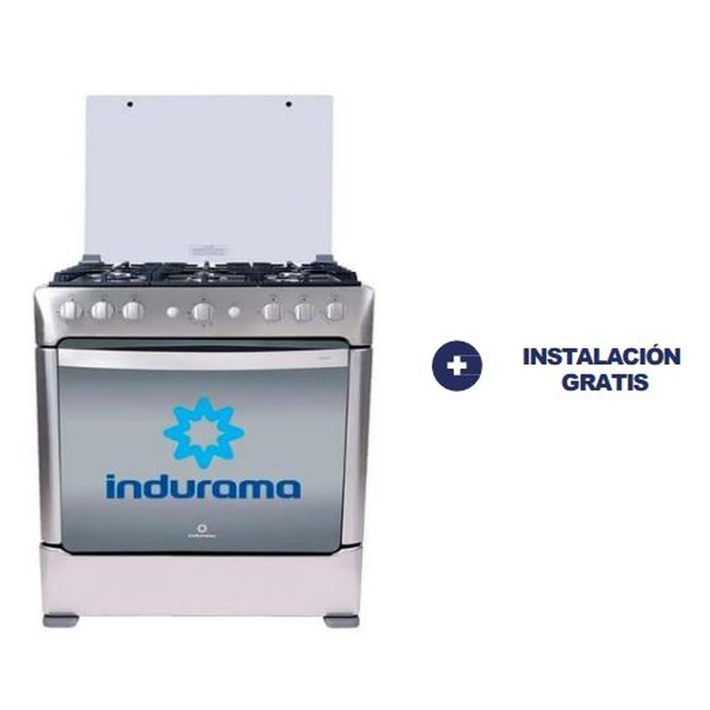 COCINA INDURAMA 30" 6 HORNILLAS PARMA +INSTALACIÓN GRATIS