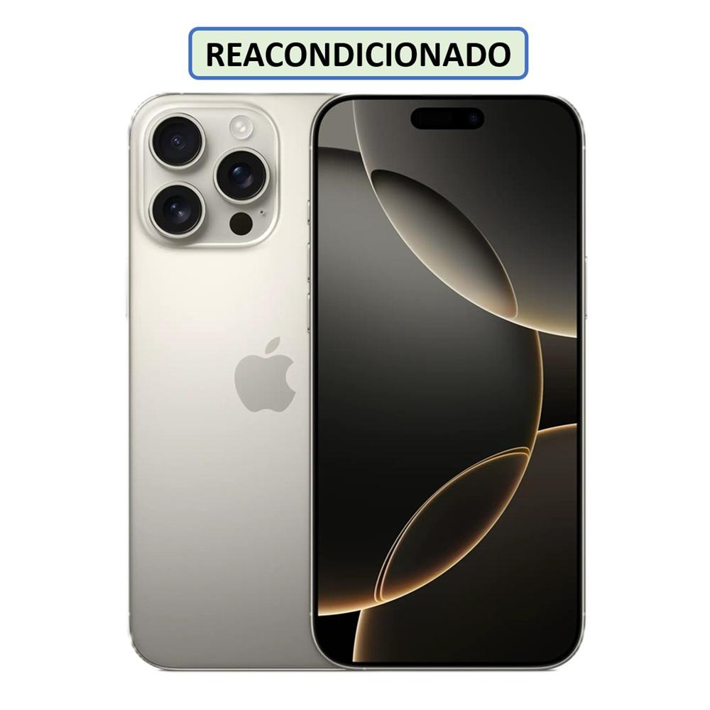 CELULAR APPLE IPHONE 16 PRO ESIM 128GB 8GB NATURAL-TITANIO (REACONDICIONADO)