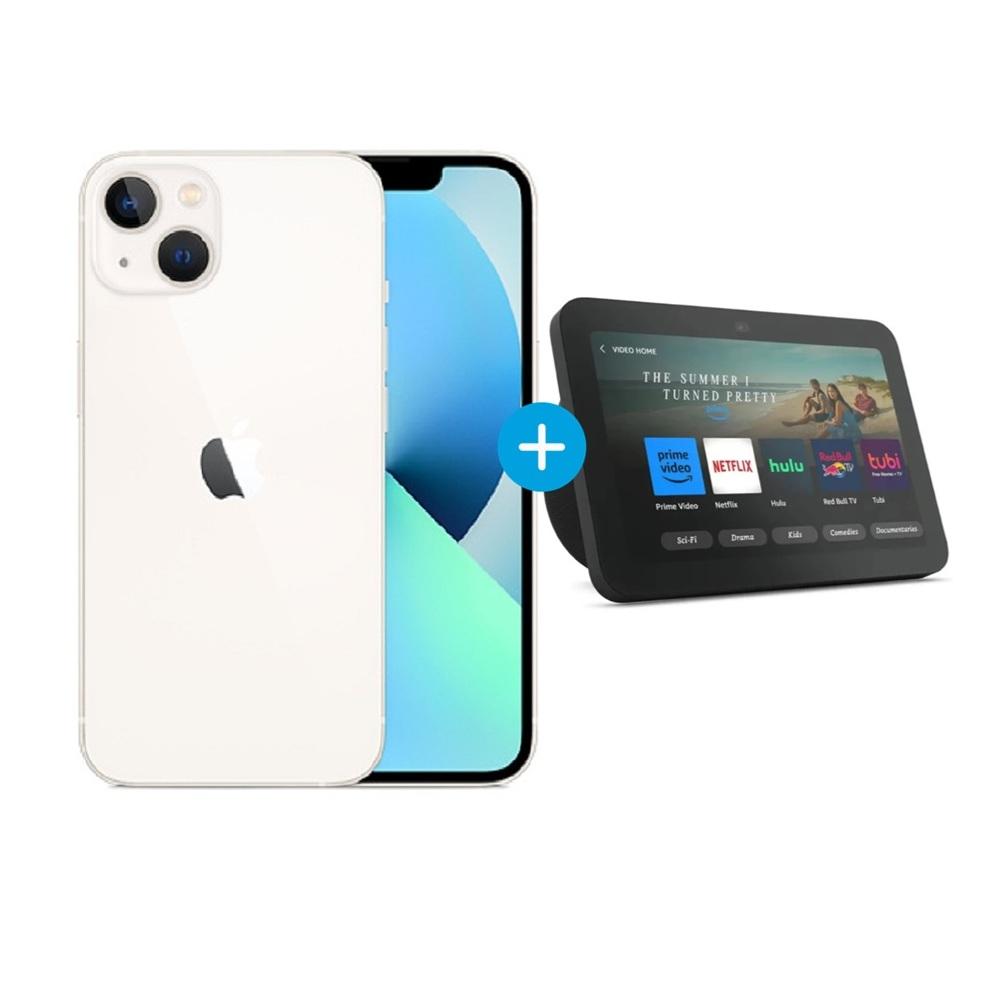 CELULAR APPLE IPHONE 13 128GB" Y PARLANTE INTELIGENTE AMAZON ECHO SHOW" (COMBO)