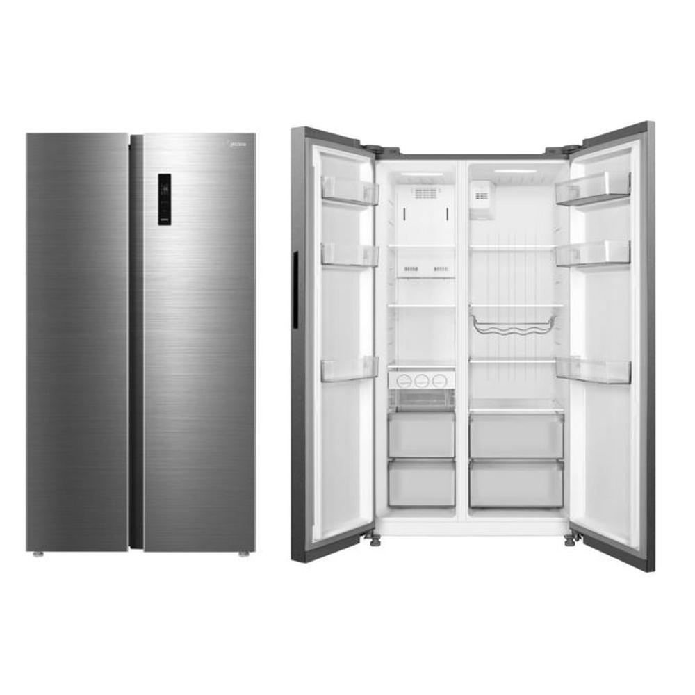 REFRIGERADORA SIDE BY SIDE MIDEA 511L COLOR INOX MDRS710FGR46PE