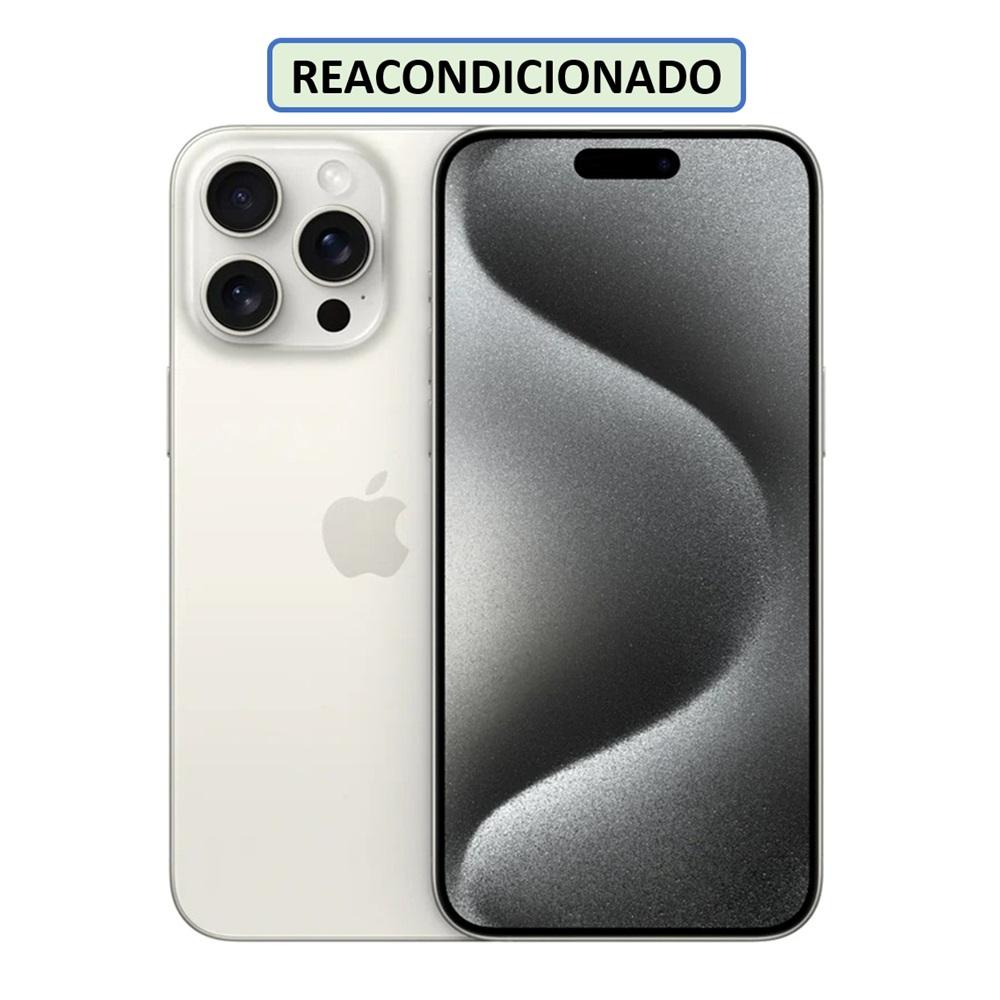 CELULAR APPLE IPHONE 15 PRO MAX ESIM 256GB 8GB BLANCO-TITANIO (REACONDICIONADO)