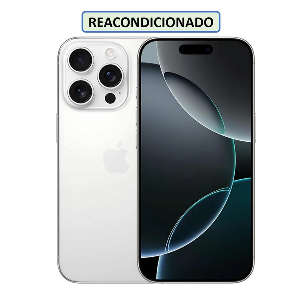 CELULAR APPLE IPHONE 16 PRO ESIM 128GB 8GB BLANCO-TITANIO (REACONDICIONADO)