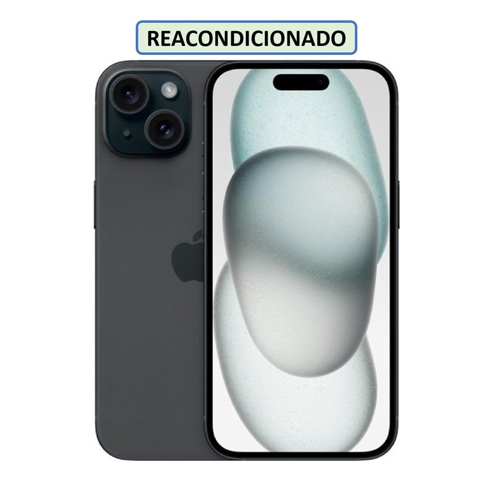 CELULAR APPLE IPHONE 15 ESIM 128GB 6GB NEGRO (REACONDICIONADO)