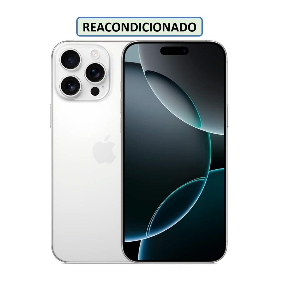CELULAR APPLE IPHONE 16 PRO MAX ESIM 256GB 8GB BLANCO-TITANIO (REACONDICIONADO)