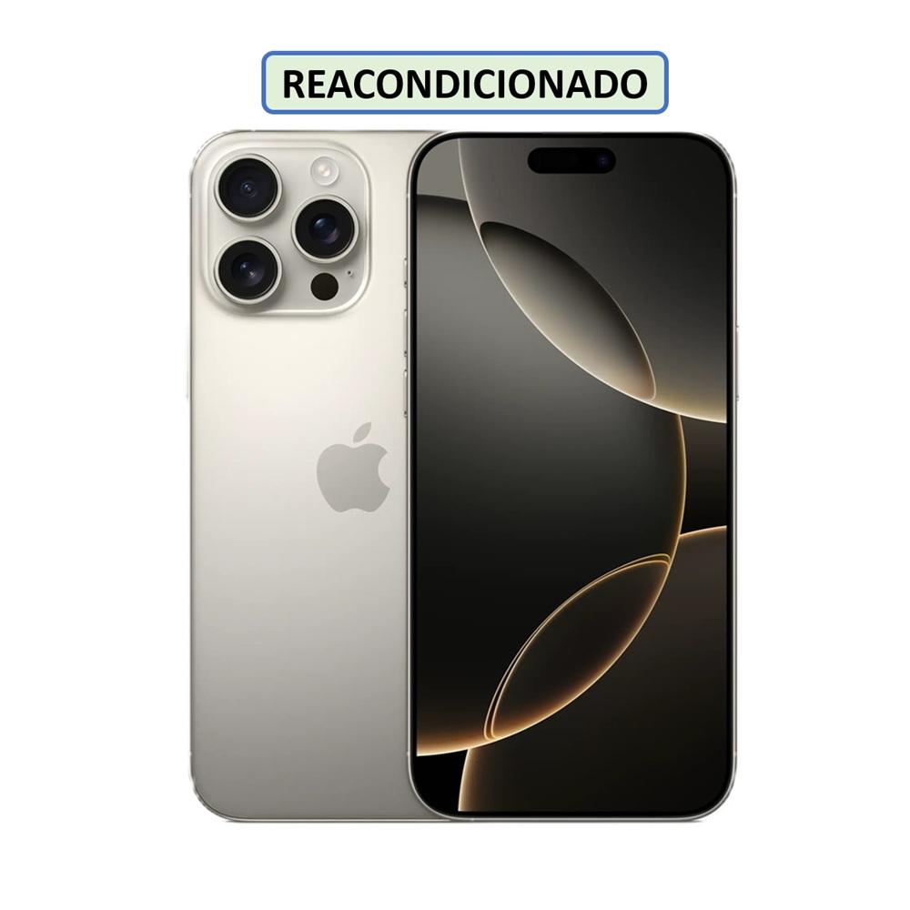 CELULAR APPLE IPHONE 16 PRO MAX ESIM 256GB 8GB NATURAL-TITANIO (REACONDICIONADO)