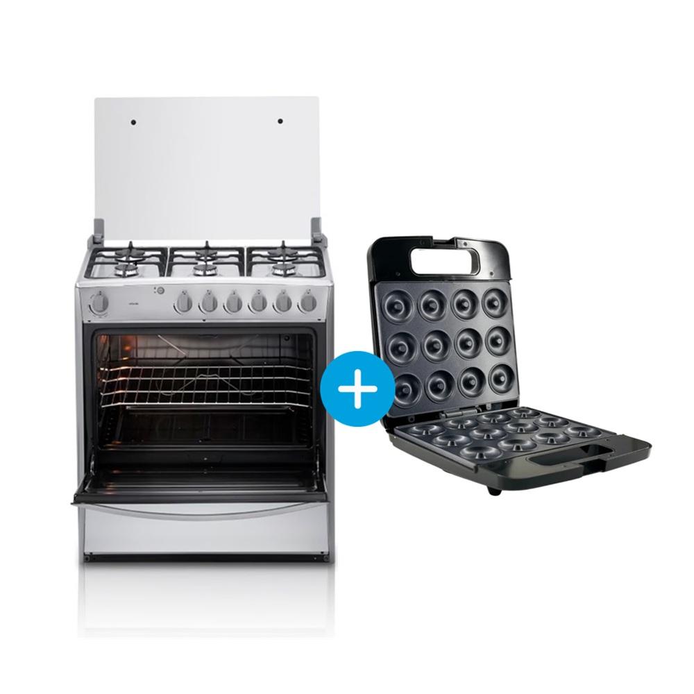 COCINA INDURAMA CATALUÑA Y WAFLERA ELECTRICA DE 12 DONAS (COMBO)