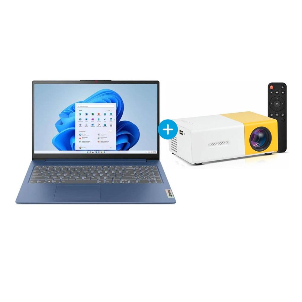 LAPTOP LENOVO IDEAPAD SLIM 3 Y PROYECTOR LED DIGITAL