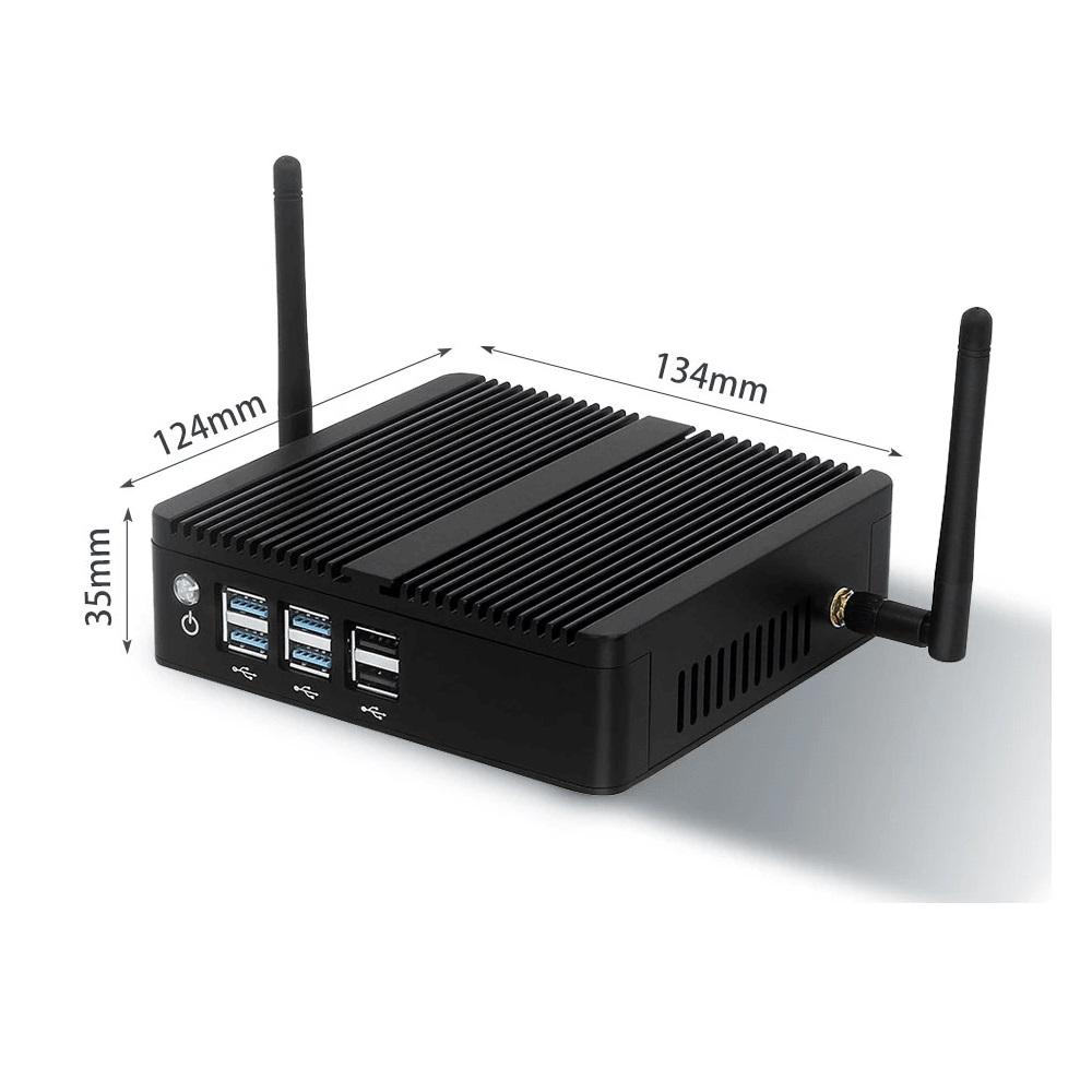 MINI PC BEBEPC FANLESS COMPUTE INTEL CELERON 512GB SSD 8GB NEGRO