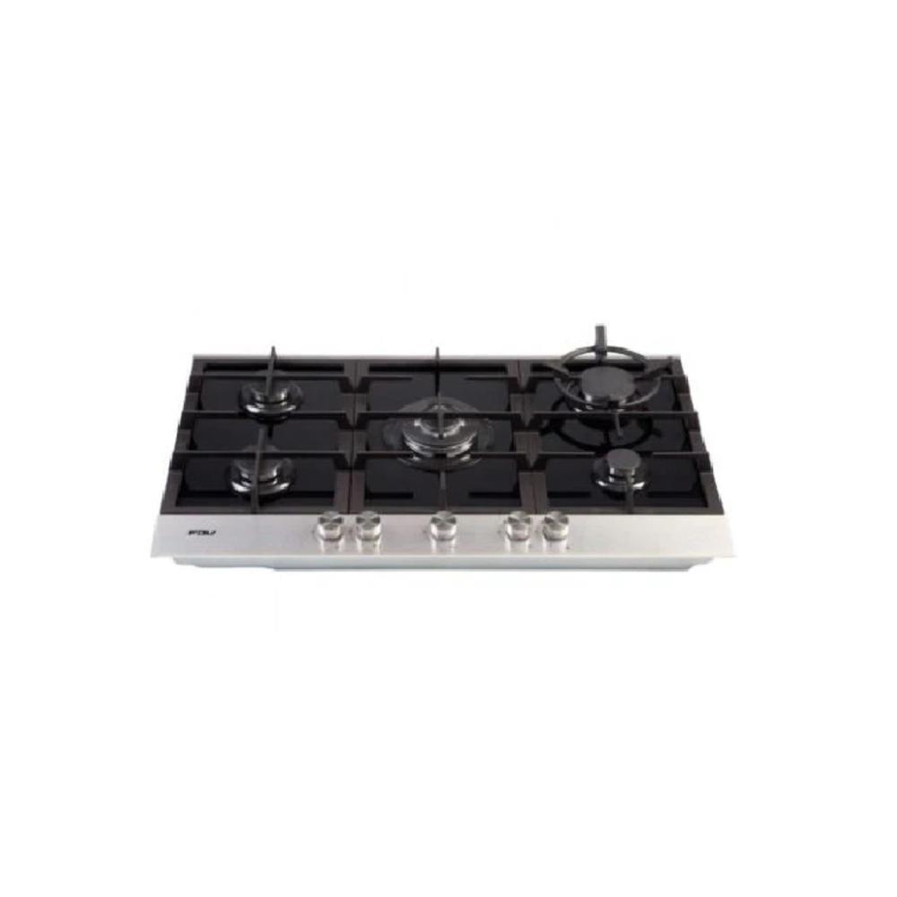 ENCIMERA A GAS NATURAL 5 HORNILLAS DELUXE CHEF  90CM FDV