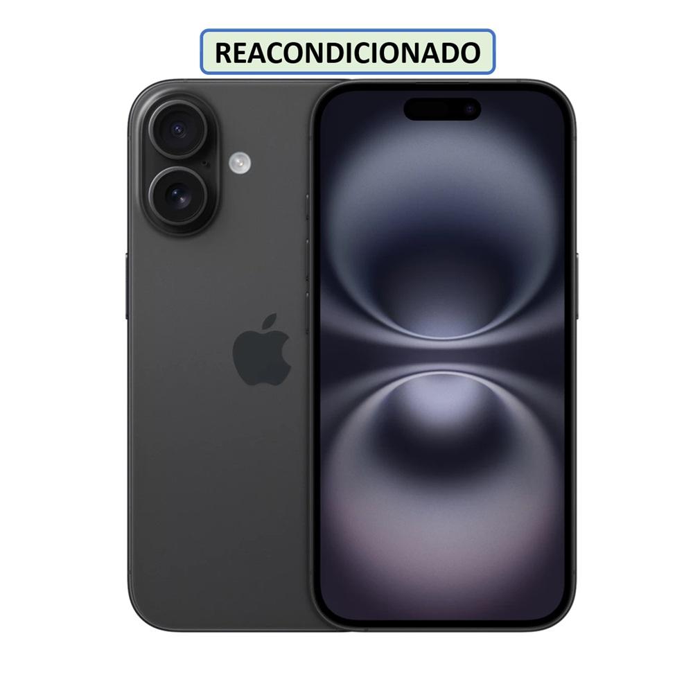 CELULAR APPLE IPHONE 16 ESIM 128GB 8GB NEGRO (REACONDICIONADO)