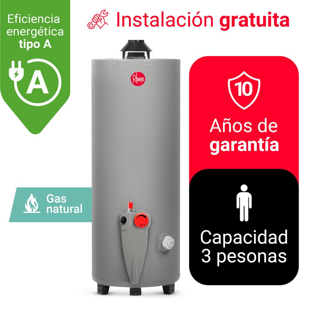 TERMOTANQUE 76L RHEEM GN GRIS