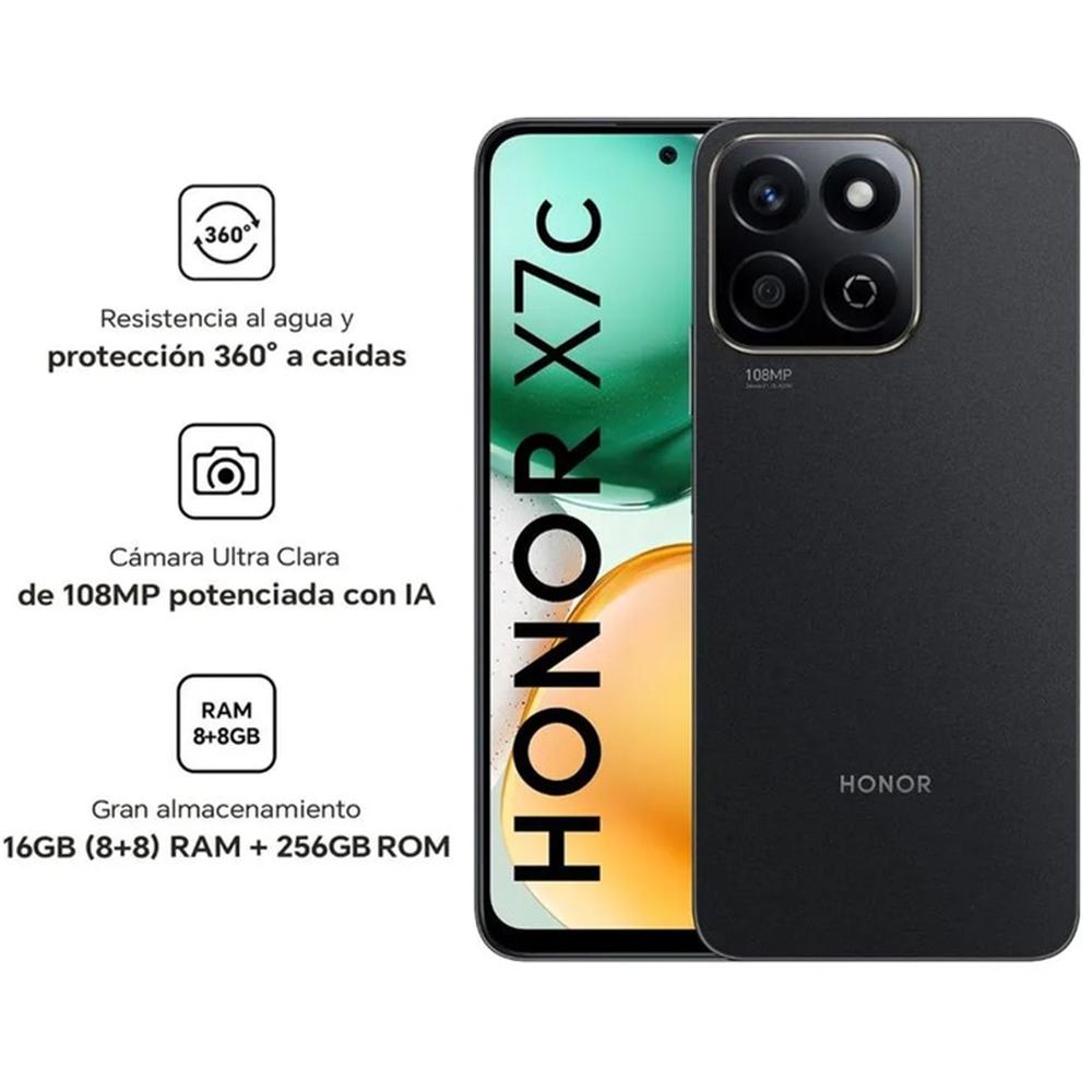CELULAR HONOR X7C 6.7" 256GB 8GB RAM COLOR MIDNIGHT BLACK