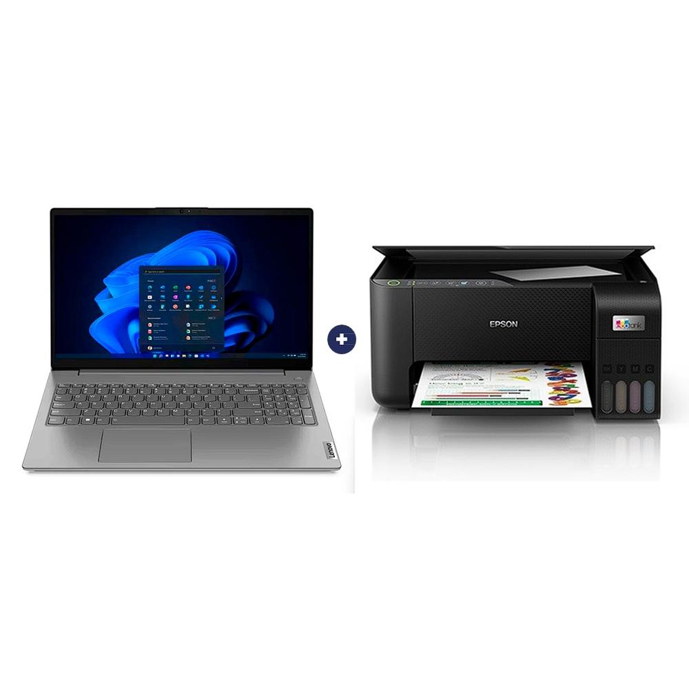LAPTOP LENOVO V15 G4 IRU, 15.6" INTEL CORE I5 13420H, 8GB, 512GB SSD, INTEL® UHD GRAPHICS FOR 13TH GEN INTEL®, WINDOWS 11, IRON GREY +IMPRESORA MULTIFUNCIONAL EPSON L3250 ECOTANK WIFI