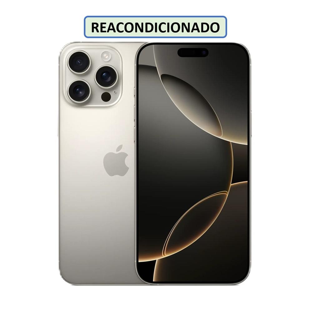 CELULAR APPLE IPHONE 16 PRO C/CHIP 256GB 8GB NATURAL-TITANIO (REACONDICIONADO)