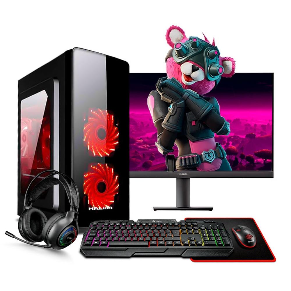 MI PC LISTA - PC GAMER HAKU RED RYZEN 7 5700G 16GB 500GB 22" PLANO MIPCLISTA - MI PC LISTA