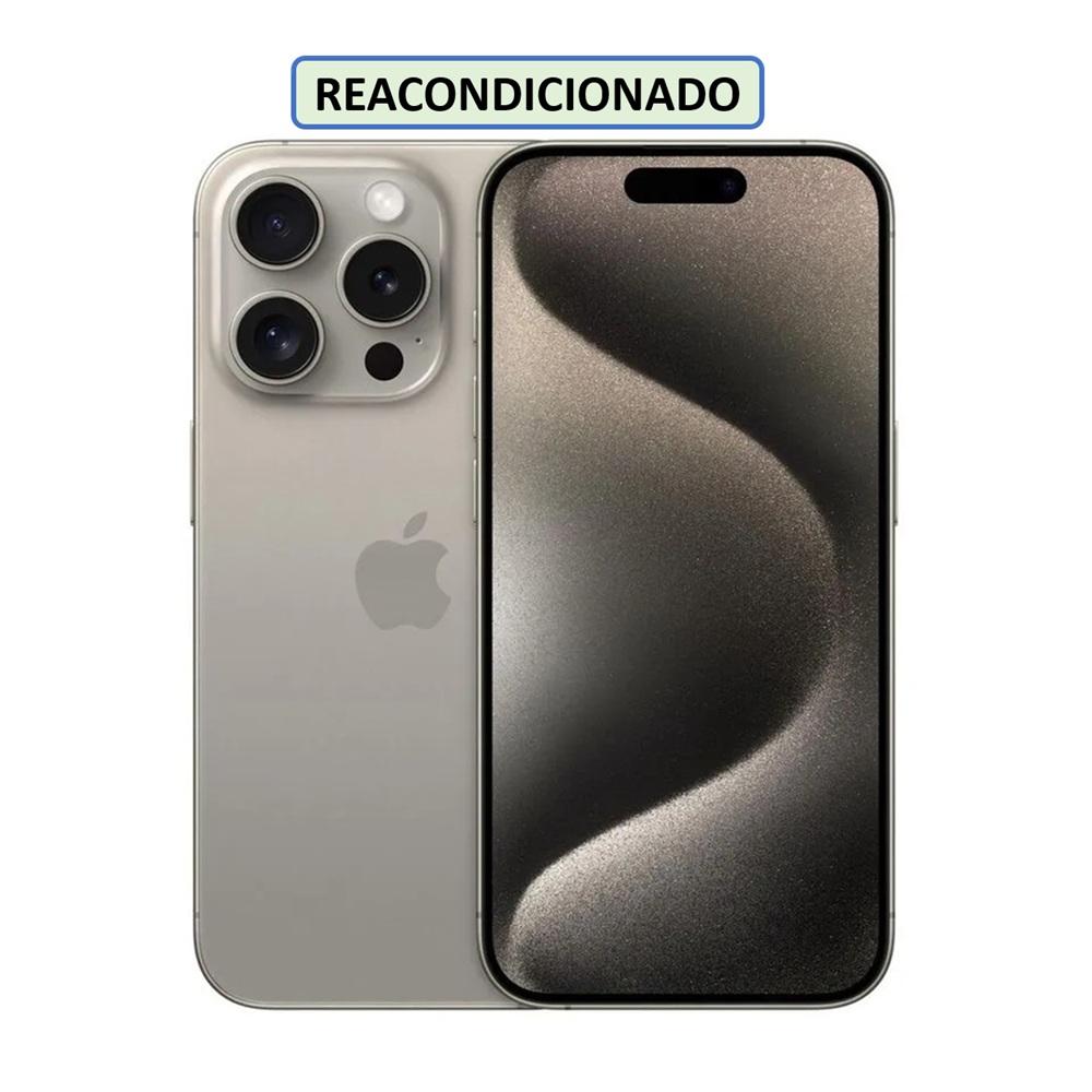 CELULAR APPLE IPHONE 15 PRO ESIM 128GB 6GB NATURAL-TITANIO (REACONDICIONADO)
