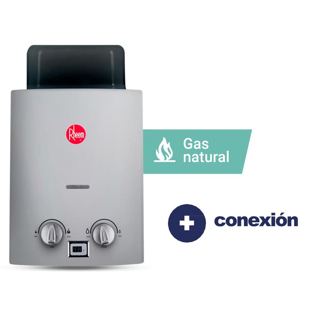 TERMA RHEEM GN 5.5 LT TIRO NATURAL  + CONEXIÓN