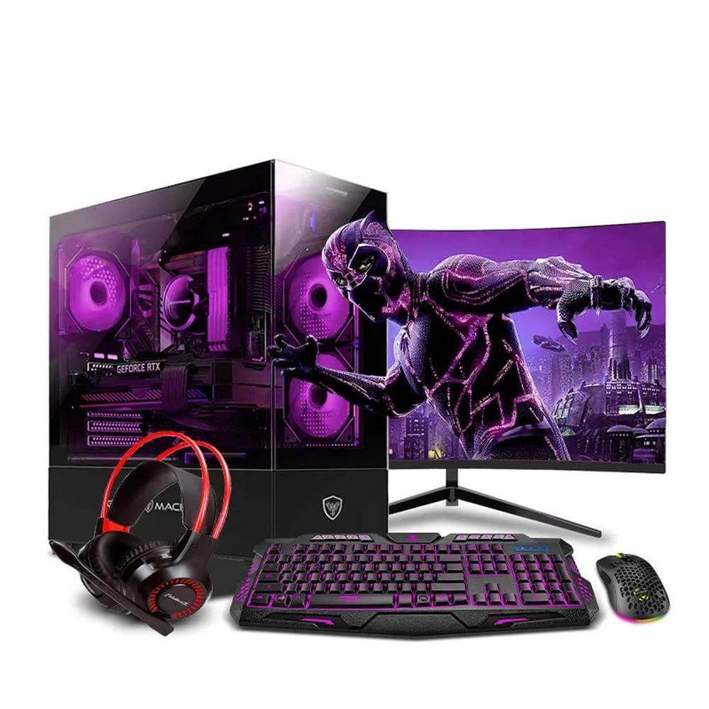 MI PC LISTA - PC GAMER DRACO PINK CORE I9 11900F 32GB 1TB 24" CURVO RTX3050 6GB MIPCLISTA - MI PC LISTA