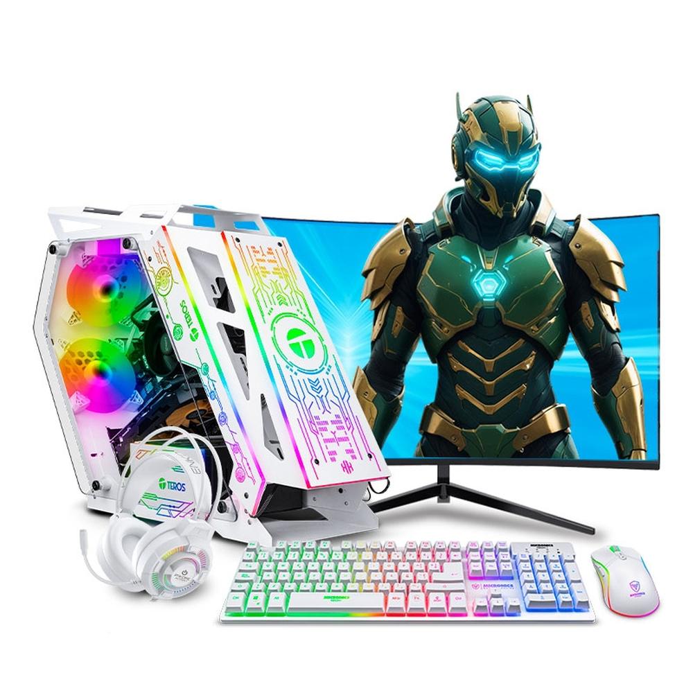 MI PC LISTA - PC GAMER DRACO WHITE RGB CORE I7 12700F 32GB DDR5 1TB 24" CURVO RTX5060 8GB MIPCLISTA - MI PC LISTA