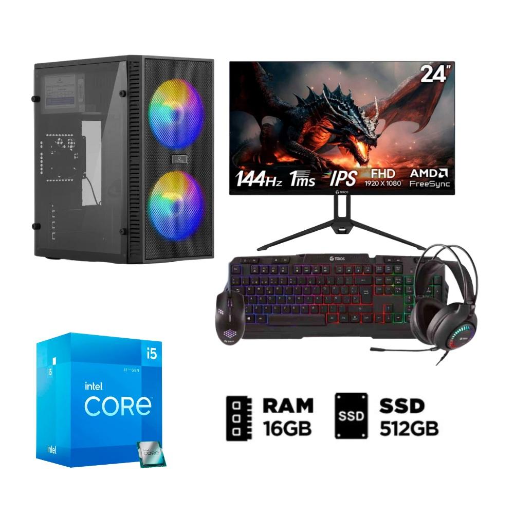 COMBO PC GAMER INTEL CORE I5 12VA 512GB 16GB CASE ENC 303