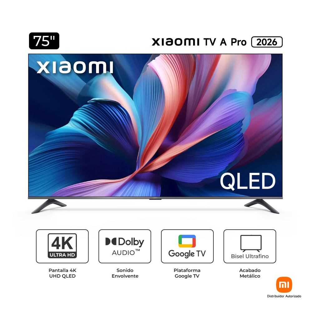 TELEVISOR XIAOMI 75" SMART TV QLED, 4K ULTRA HD, A PRO 2026