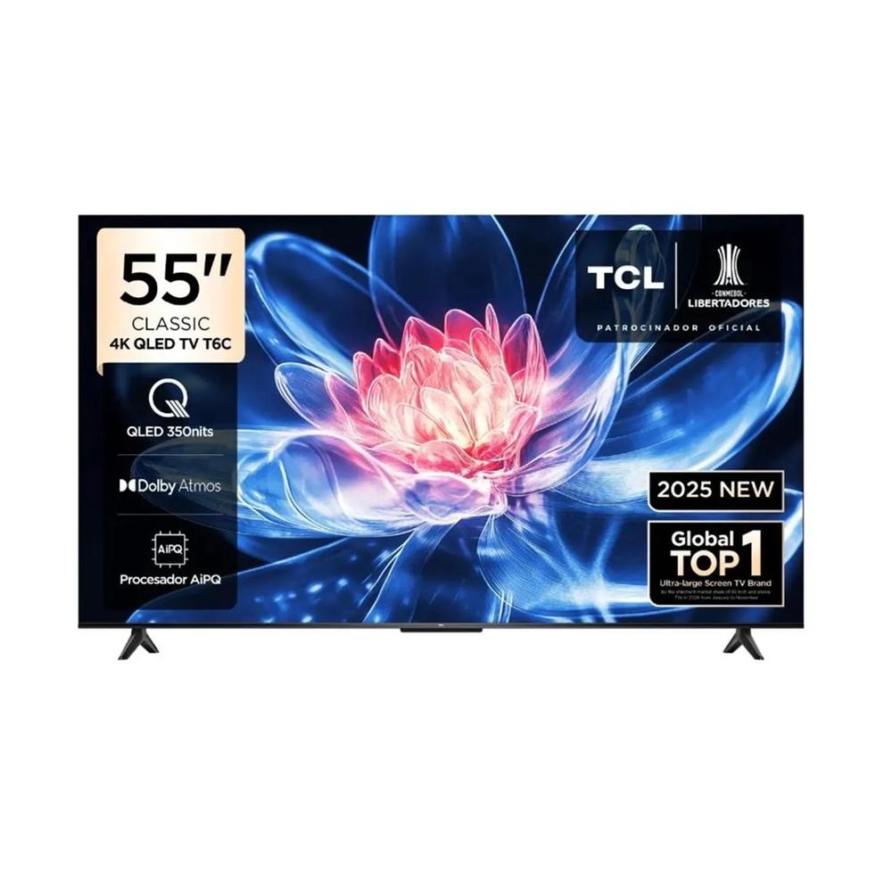 TELEVISOR TCL QLED 55" UHD 4K SMART TV GOOGLE TV 55T6C MODELO 2025