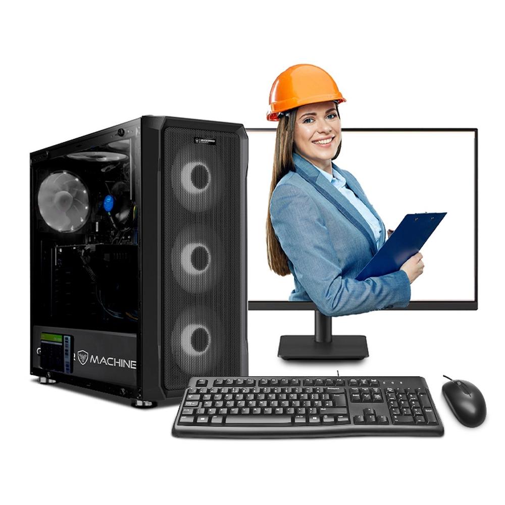 MI PC LISTA - PC INGENIERÍA Y DISEÑO CORE I5 14400F 32GB 500GB 24" IPS RTX3050 8GB MIPCLISTA - MI PC LISTA