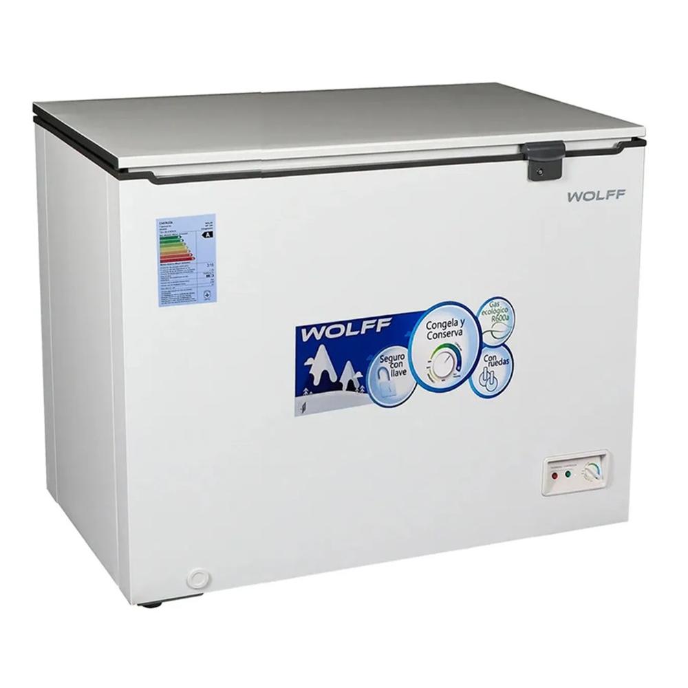 CONGELADORA - CONSERVADORA 205 LTS WOLFF C/LLAVE, RUEDAS, BLANCO