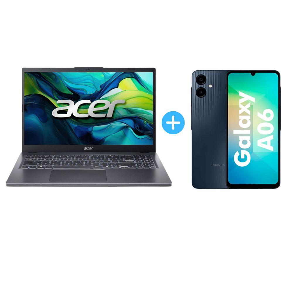 LAPTOP ACER ASPIRE 15 A15-51M-92MV CORE I9 512GB 16GB + CELULAR SAMSUNG A06 (COMBO)