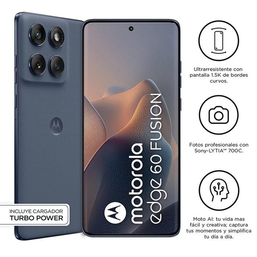 CELULAR MOTOROLA MOTO EDGE60 FUSION 5G 6.7" 8GB 256GB AZUL