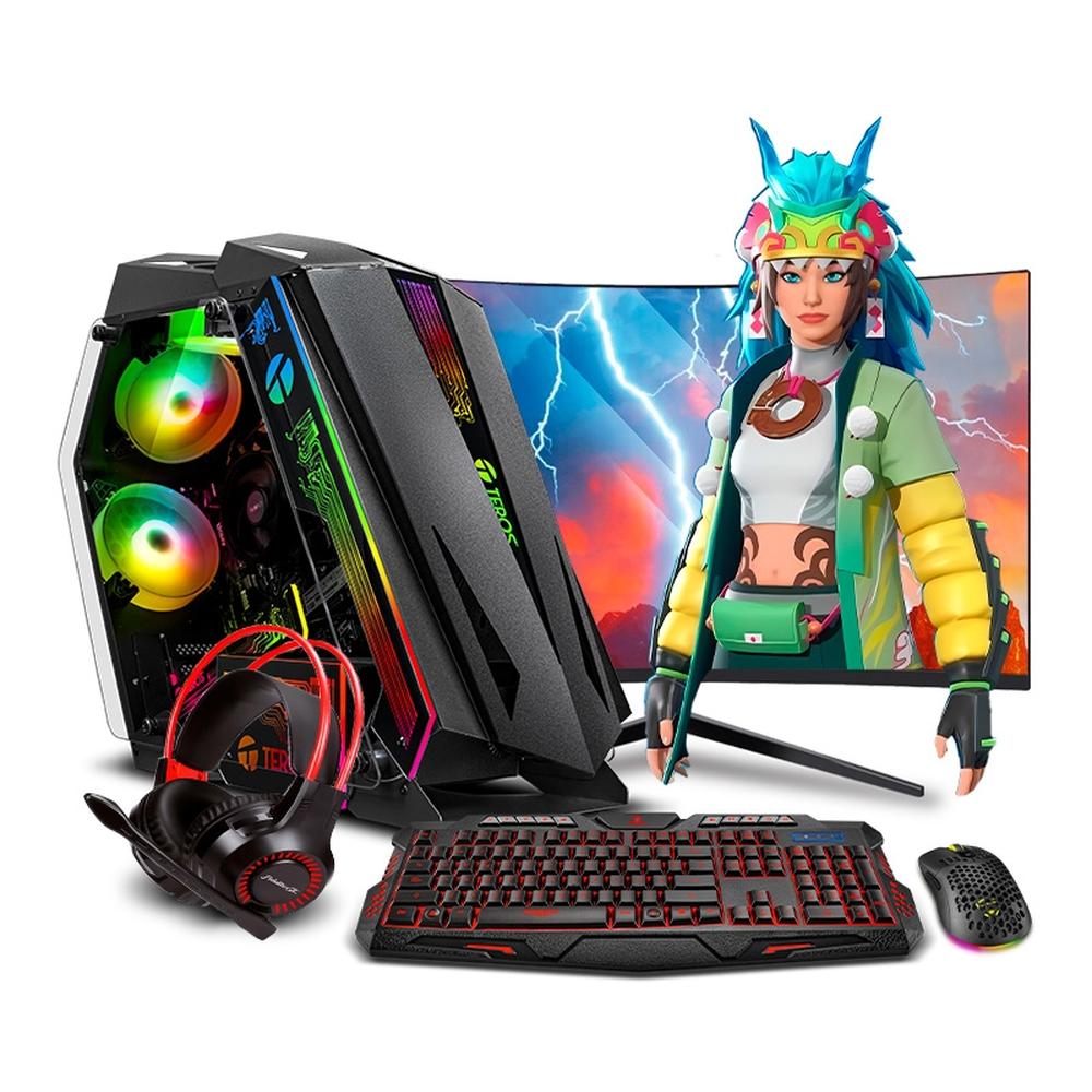 MI PC LISTA - PC GAMER HAKU RGB RYZEN 7 5700G 16GB 500GB 24" CURVO MIPCLISTA - MI PC LISTA