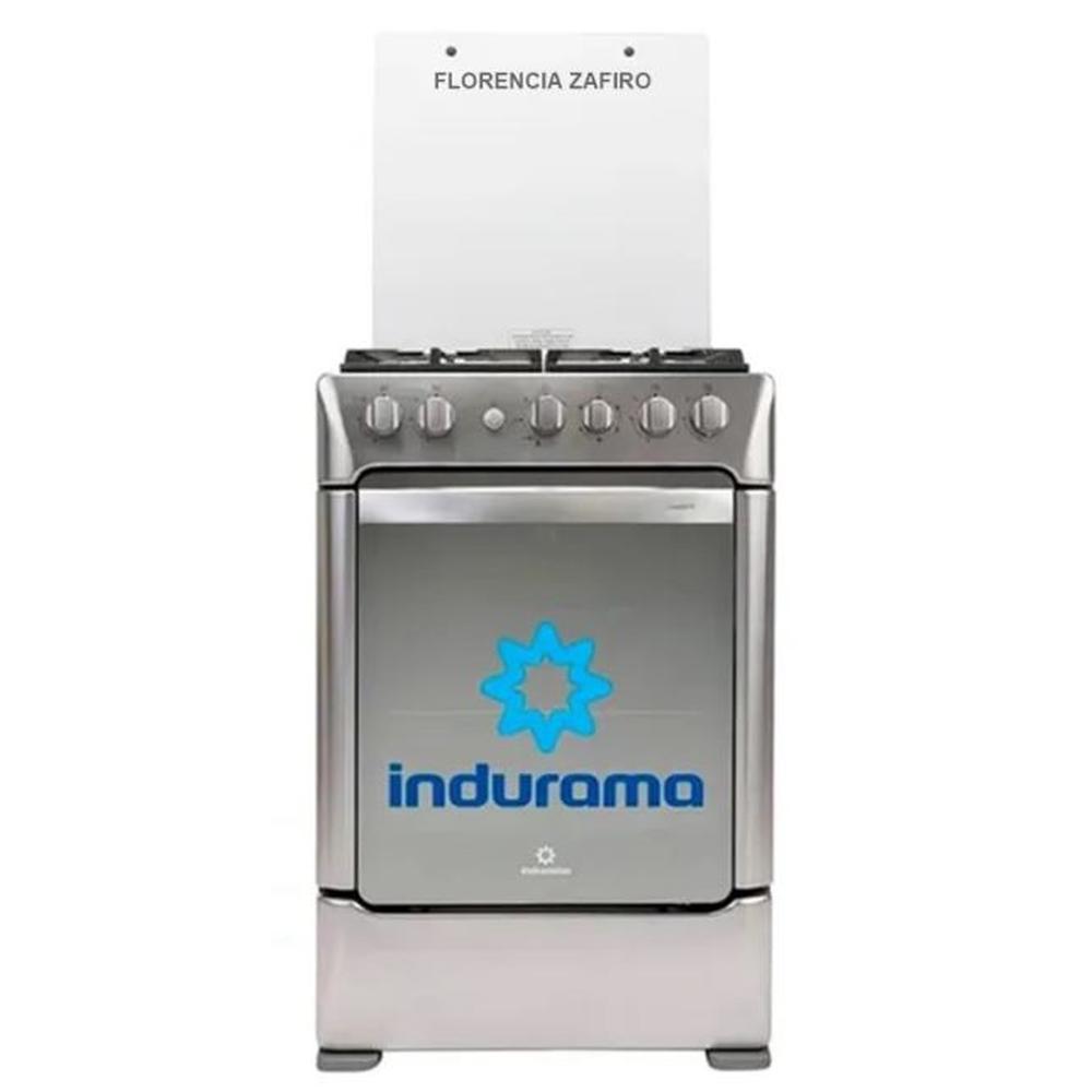 COCINA INDURAMA FLORENCIA ZAFIRO CROMA 4 HORNILLAS