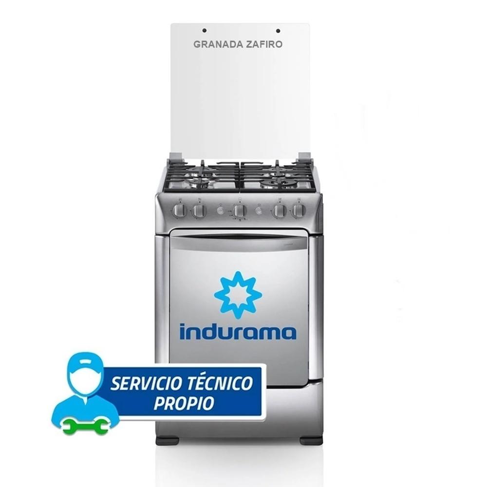 COCINA INDURAMA GRANADA ZAFIRO CROMA 4 HORNILLAS