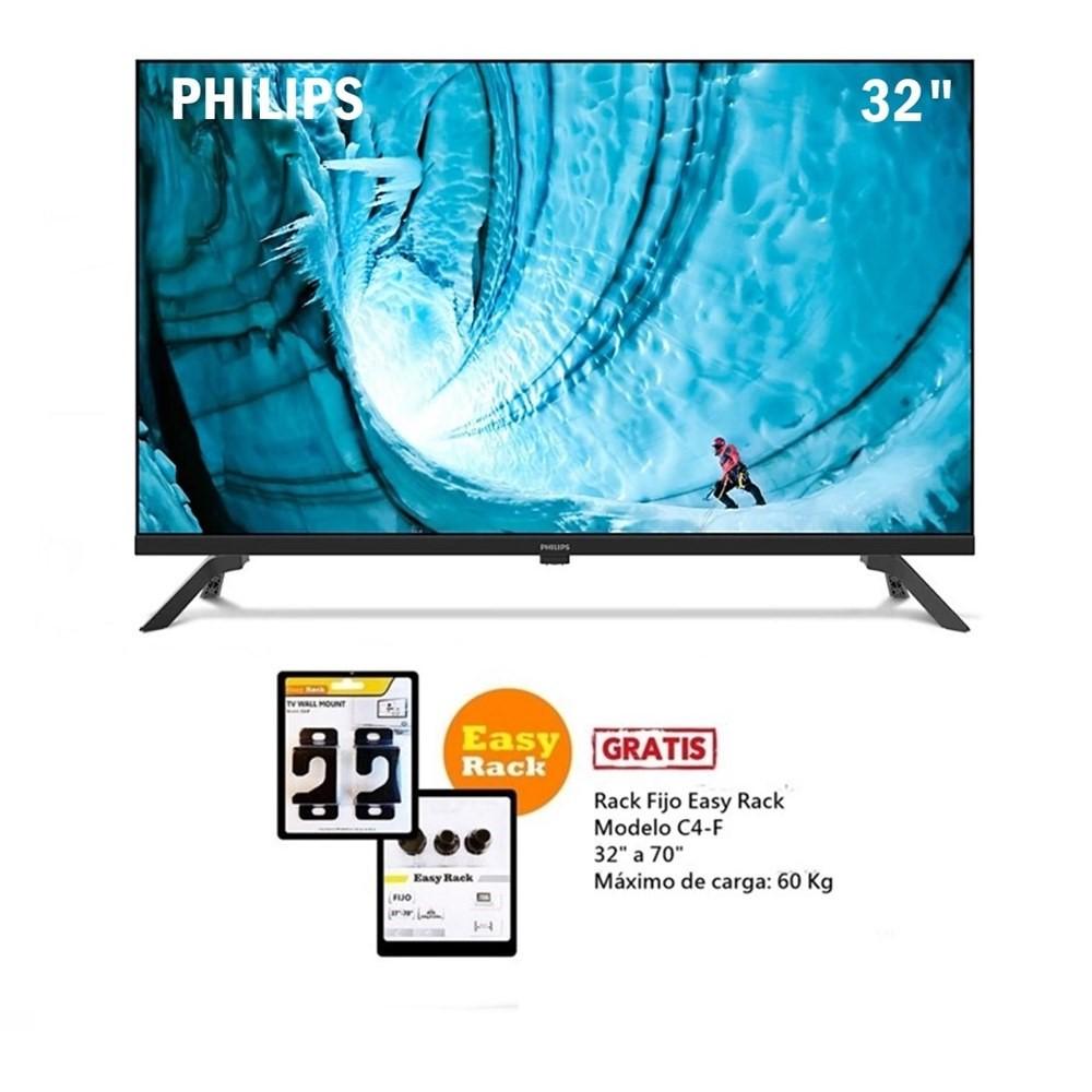 TELEVISOR PHILIPS LED 32" SMART TV HD 32PHD6909+RACK FIJO C4-F GRATIS