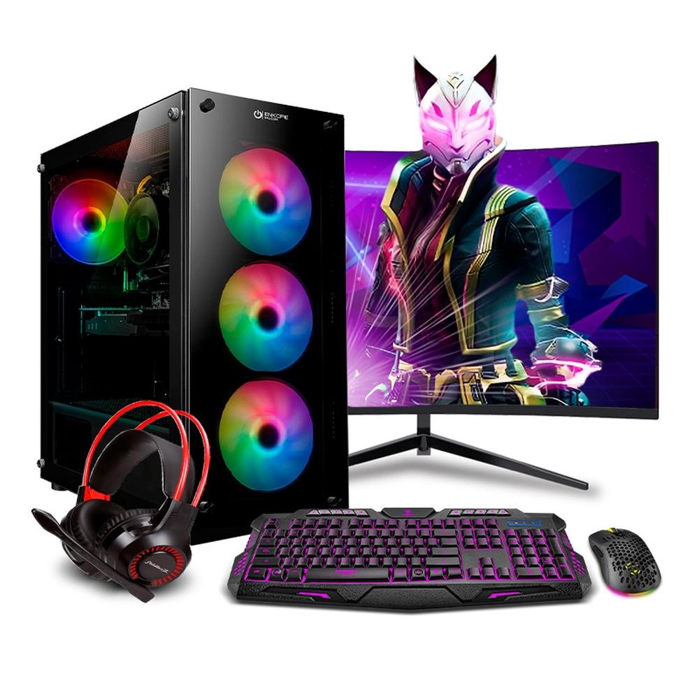 MI PC LISTA - PC GAMER STORM RGB PLUS RYZEN 7 5700G 32GB 500GB 24" CURVO RTX5050 8GB MIPCLISTA - MI PC LISTA