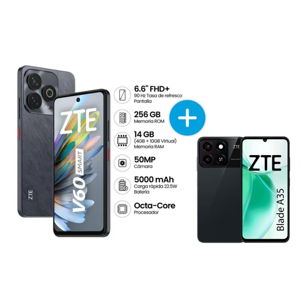 CELULAR ZTE BLADE V60 SMART 256GB + ZTE BLADE A35 64GB