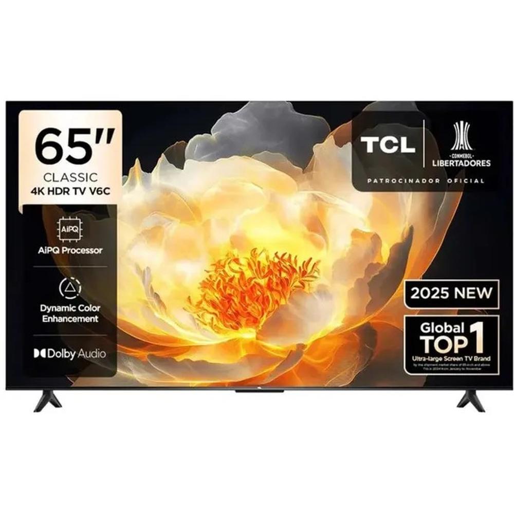TELEVISOR TCL 65" UHD 4K SMART TV GOOGLE TV 65V6C MODELO 2025