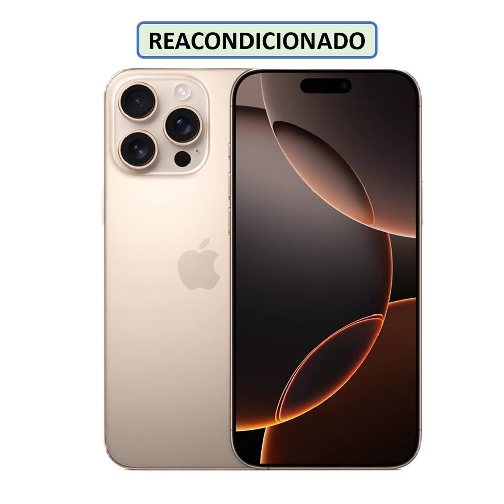 CELULAR APPLE IPHONE 16 PRO ESIM 128GB 8GB DESERT-TITANIUM (REACONDICIONADO)