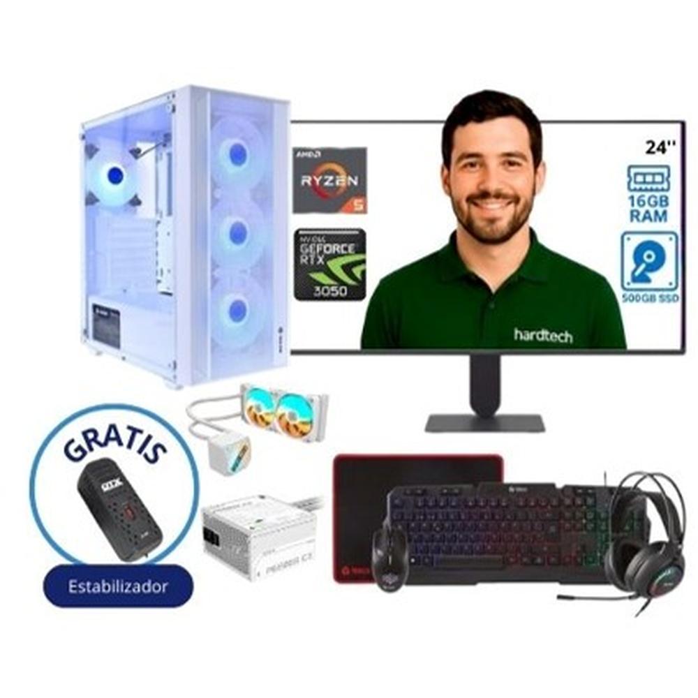 COMPUTADORA GAMER PROCESADOR AMD RYZEN 5 5500X3D, 16GB RAM, SSD 500GB, RTX-3050
