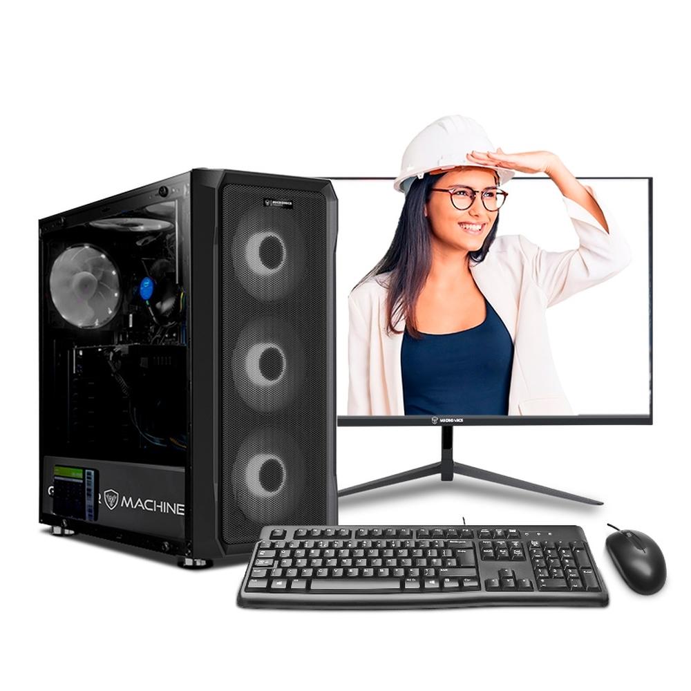 COMPUTADORA INTEL CORE I5 10400F 16GB 500GB 24" IPS RTX3050 6GB PC INGENIERÍA Y DISEÑO MIPCLISTA - MI PC LISTA