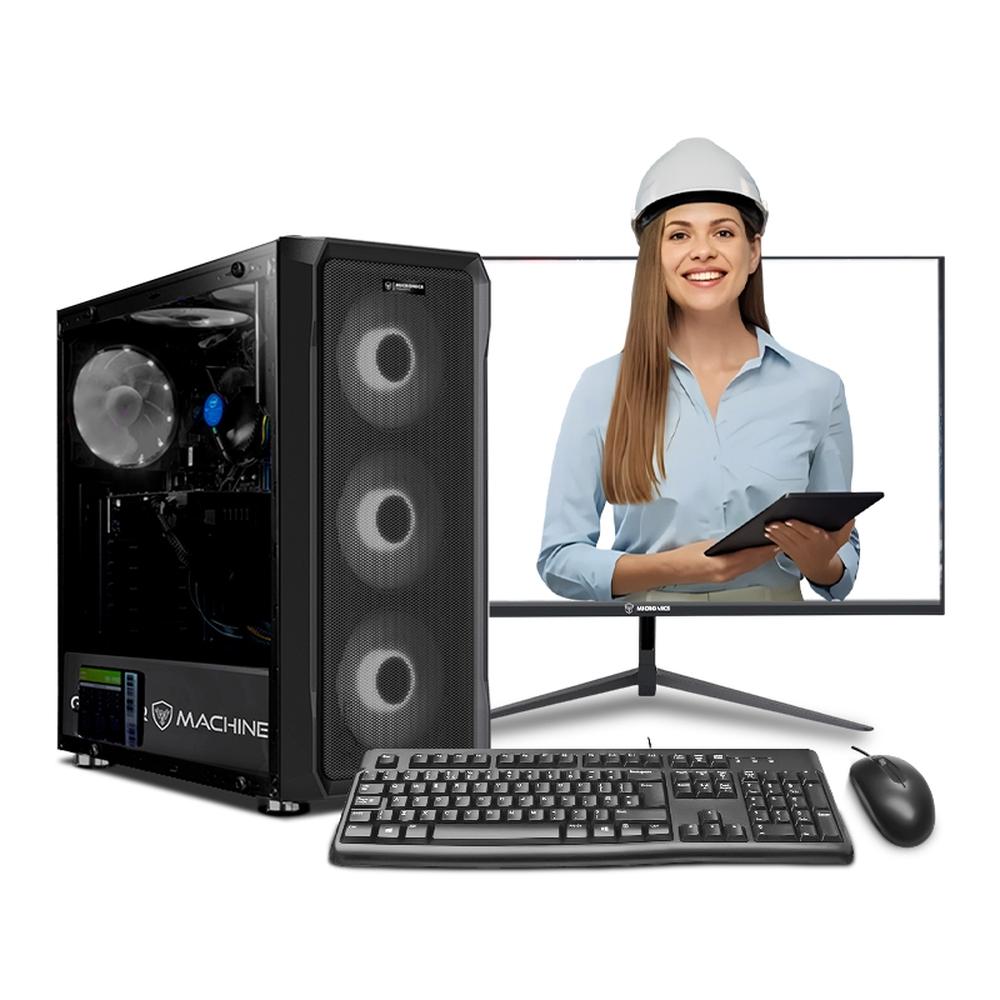 COMPUTADORA INTEL CORE I3 14100F 16GB 500GB 24" IPS RTX3050 6GB PC INGENIERÍA Y DISEÑO MIPCLISTA - MI PC LISTA