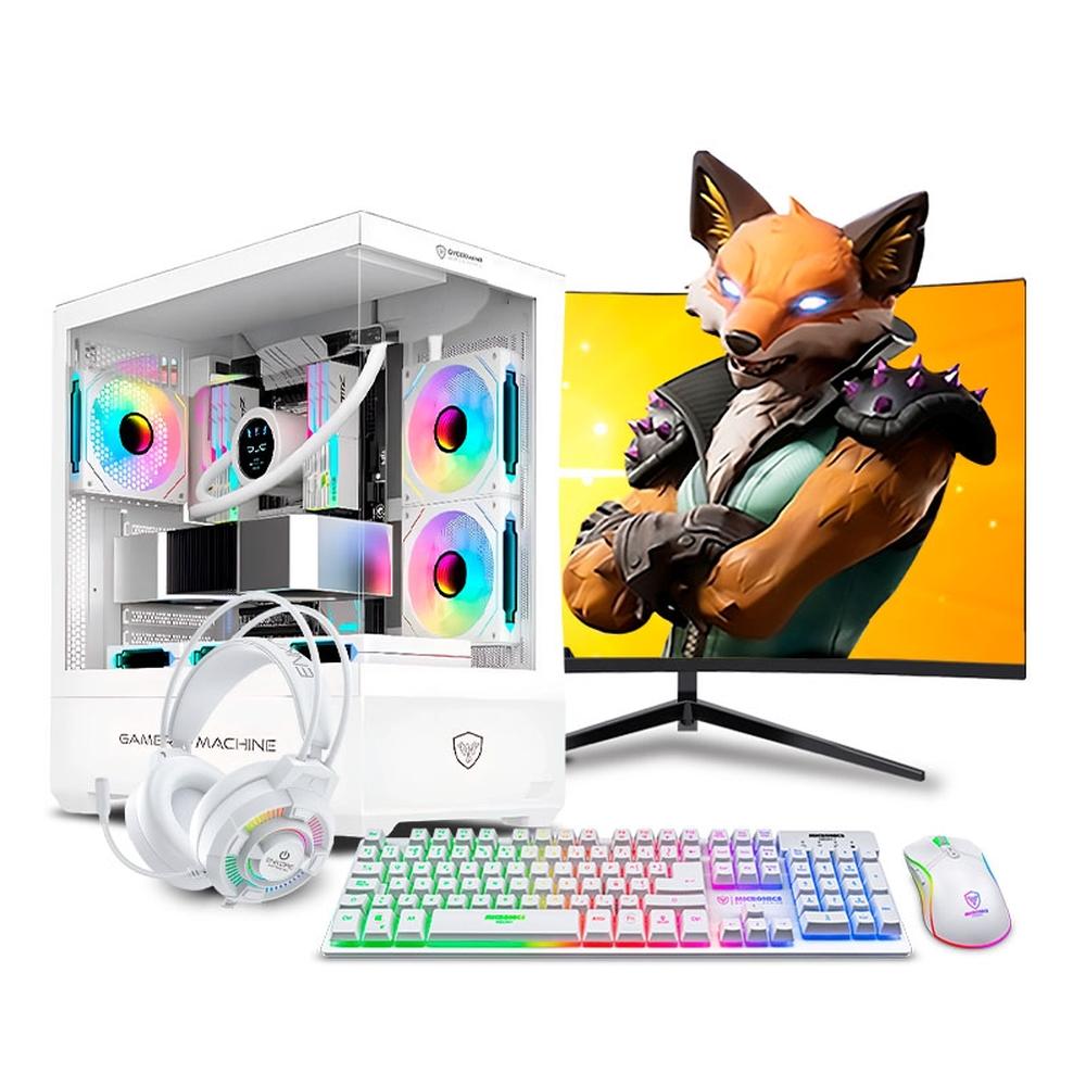 COMPUTADORA PC GAMER DRACO RGB RYZEN 5 5500 16GB 500GB 24" RTX3050 6GB
