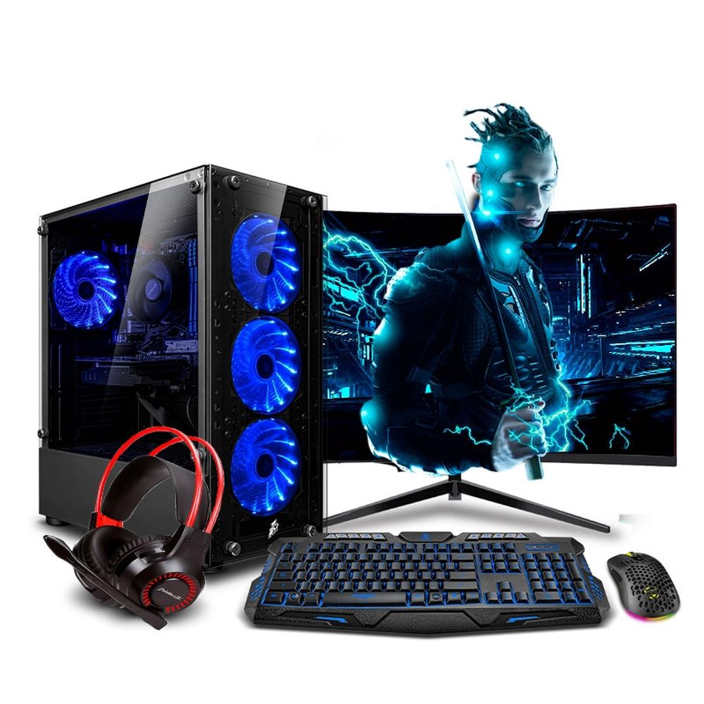 COMPUTADORA PC GAMER DRACO BLUE INTEL CORE I5 12400F 16GB 500GB 24" RTX3050 6GB