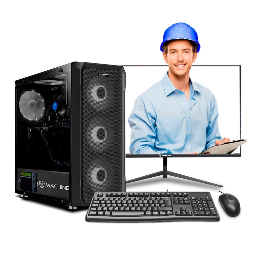 COMPUTADORA INTEL CORE I7 12700F 16GB 500GB 24" IPS RTX5060 8GB PC INGENIERÍA Y DISEÑO MIPCLISTA - MI PC LISTA