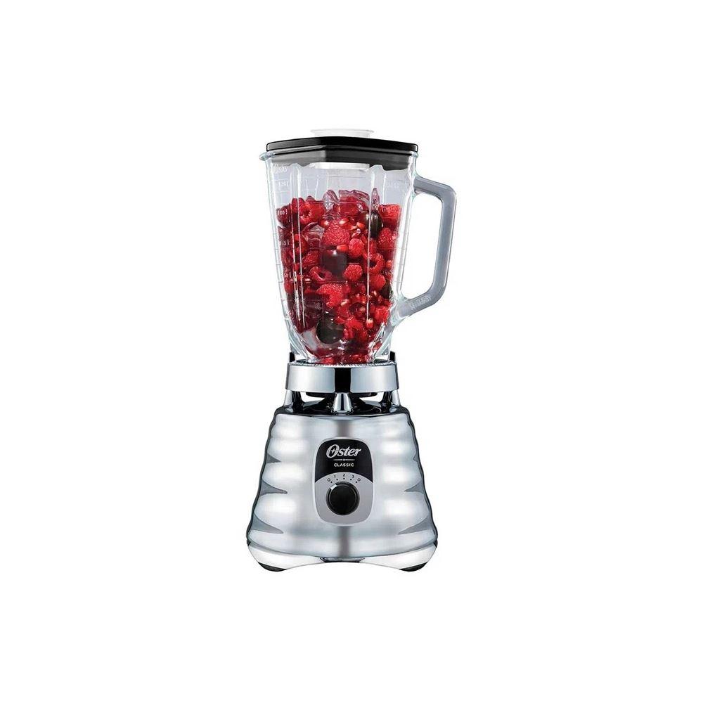 LICUADORA CLÁSICA OSTER CROMADA 3 VELOCIDADES CON PERILLA ERGONÓMICA BLST4655